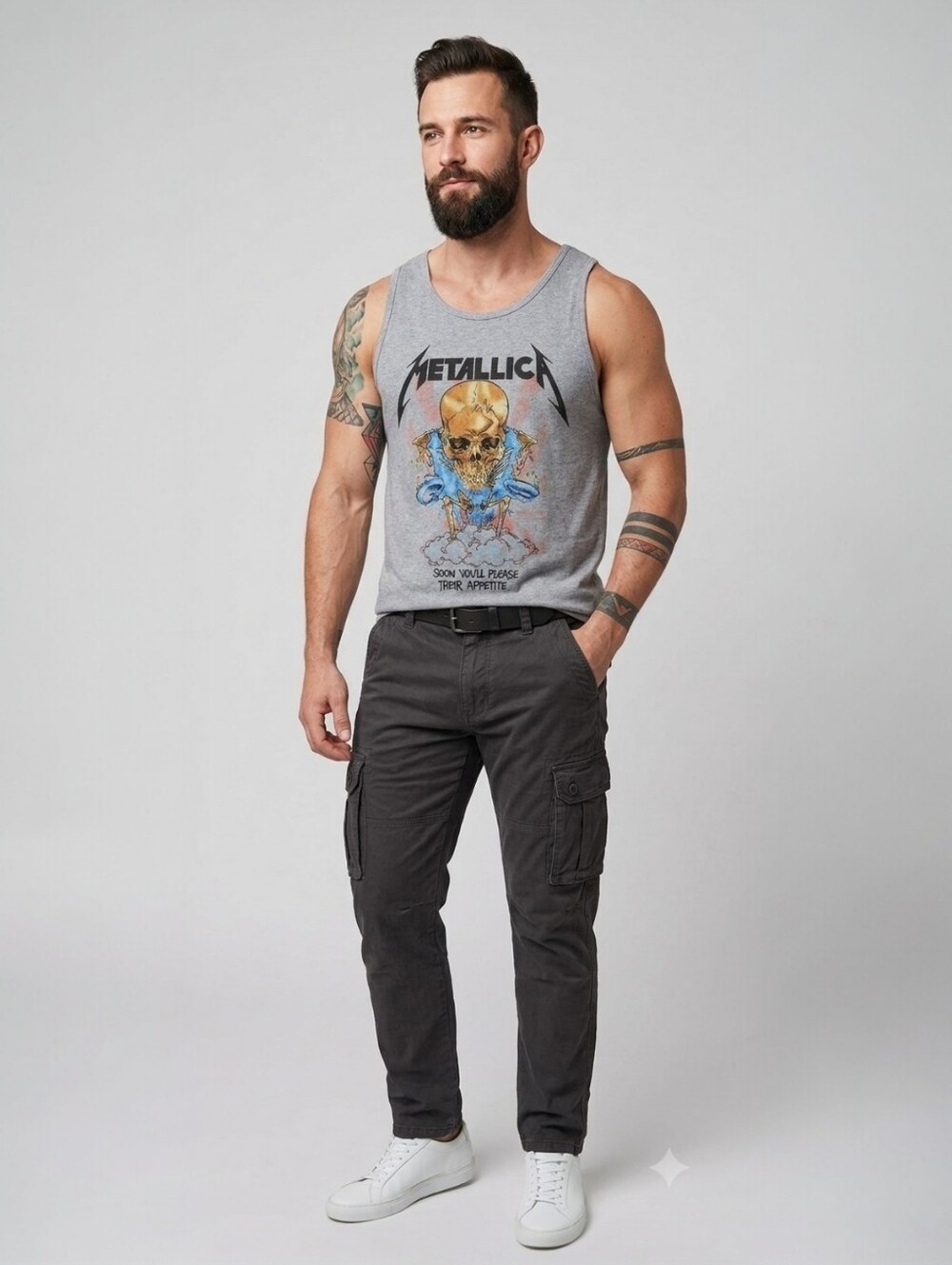 Official Metallica Boris "Soon You'll Please Their Appetite" Tank Top XL